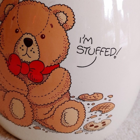 Vintage 1980s Teddy Bear Large Cookie Jar - Picture 4 of 4